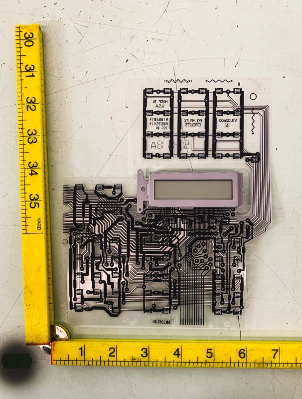 Transparent printed circuit acetate