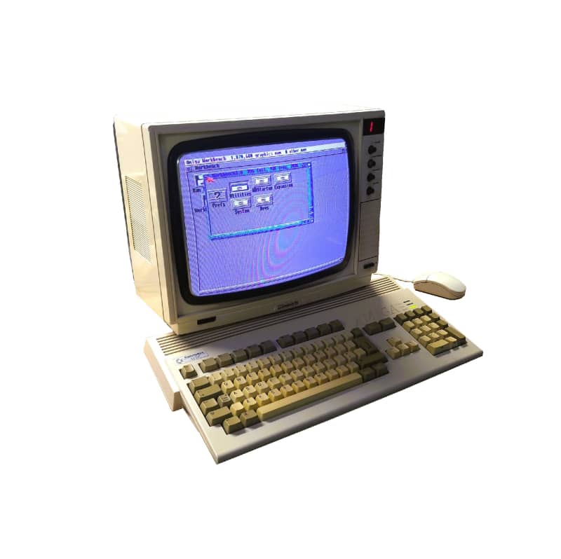 1992 Commodore Amiga A1200 and Television