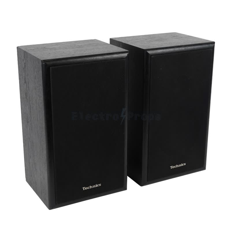 Pair Of Black Wooden Technics Speakers