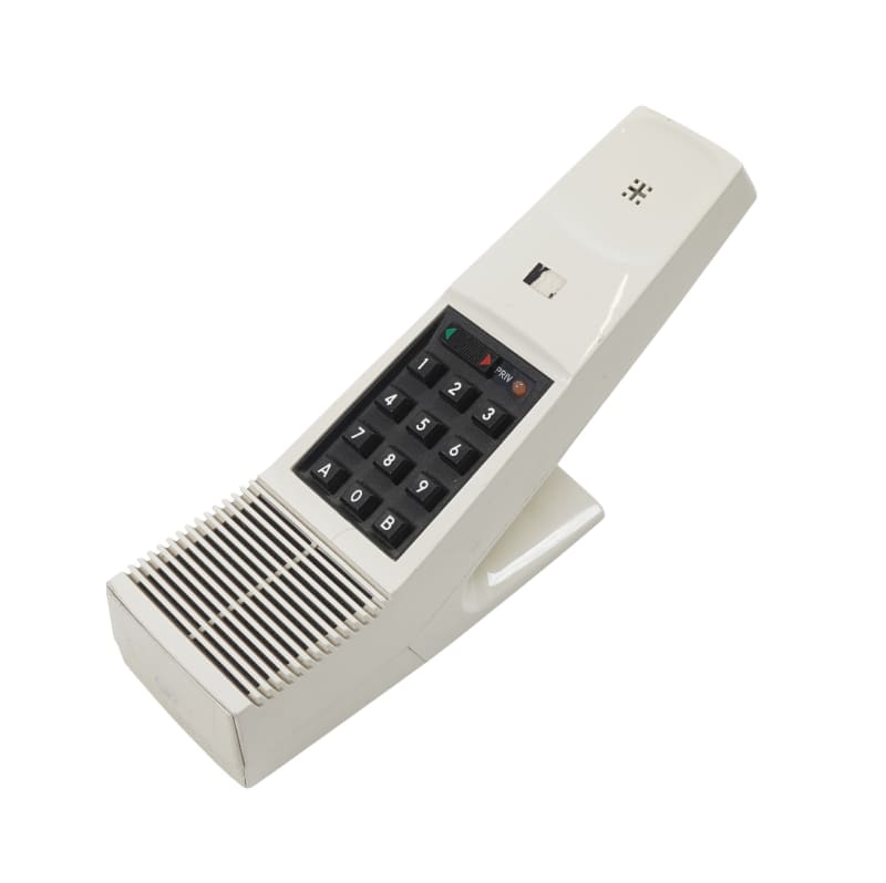 Cream coloured period desktop office speaker phone