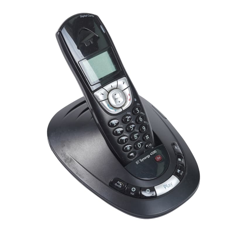 Modern Black BT Cordless Home Phone