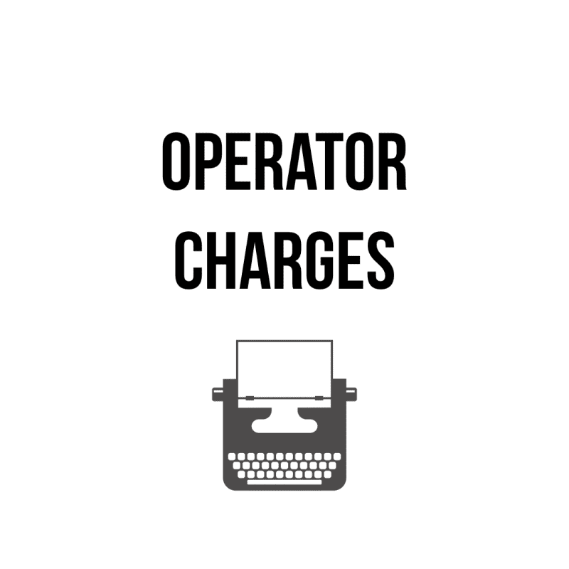 Operator charge