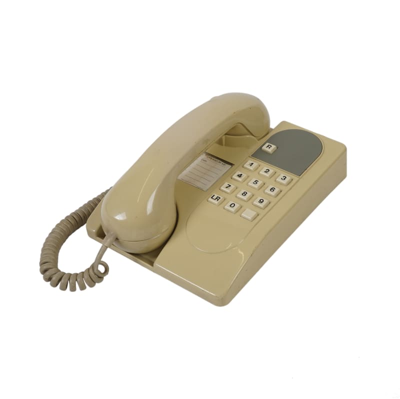 Cream 1990's Push Button Telephone