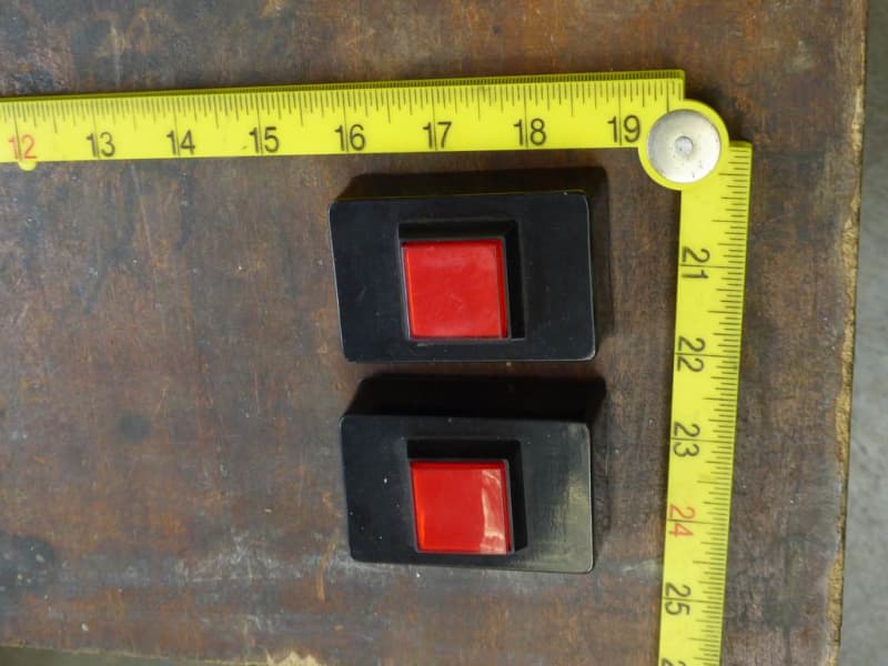 Red Square Button Switches