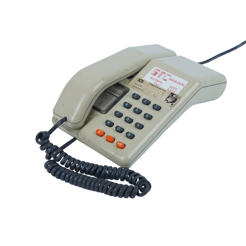 Beige Desk Phone