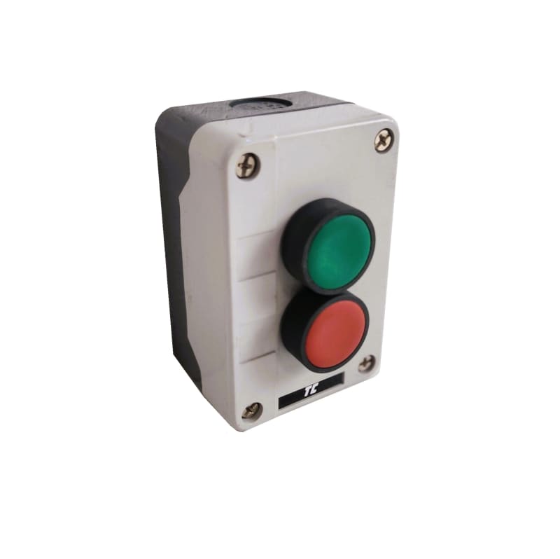 Industrial red & green start/stop buttons for machinery etc