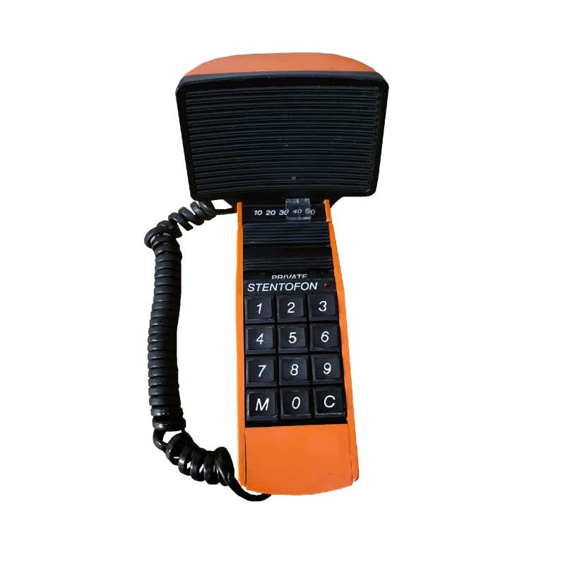 Zenitel Stentofon Norway Vintage Orange Telephone 