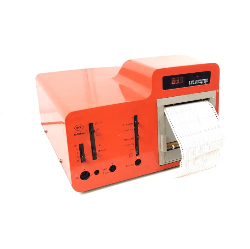 Practical Orange Cardiograph Machine