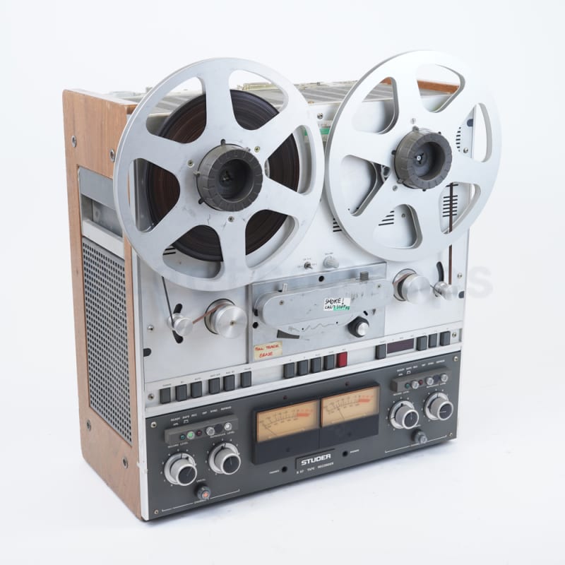 Studer silver & wood professional tape recorder