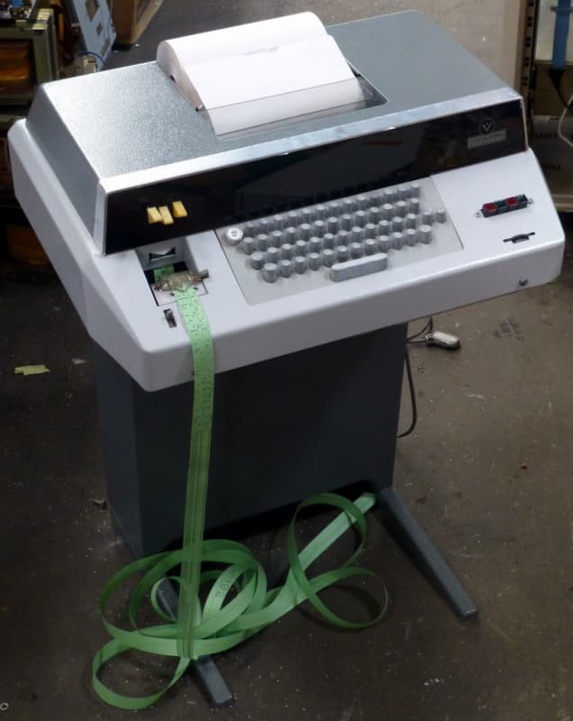 Fully practical period teleprinter, telex, Teletype, ticker tape machine