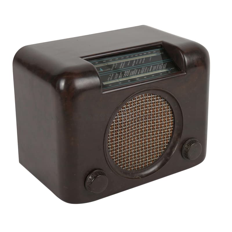 Vintage Bush DAC10 brown bakelite radio
