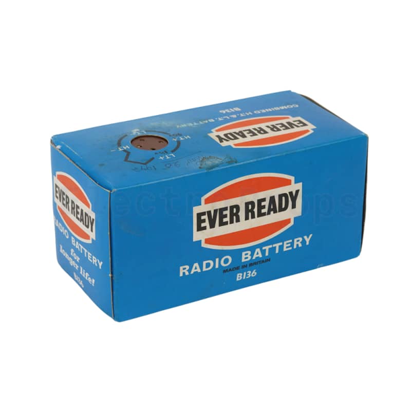 Period Ever Ready vintage valve radio block battery