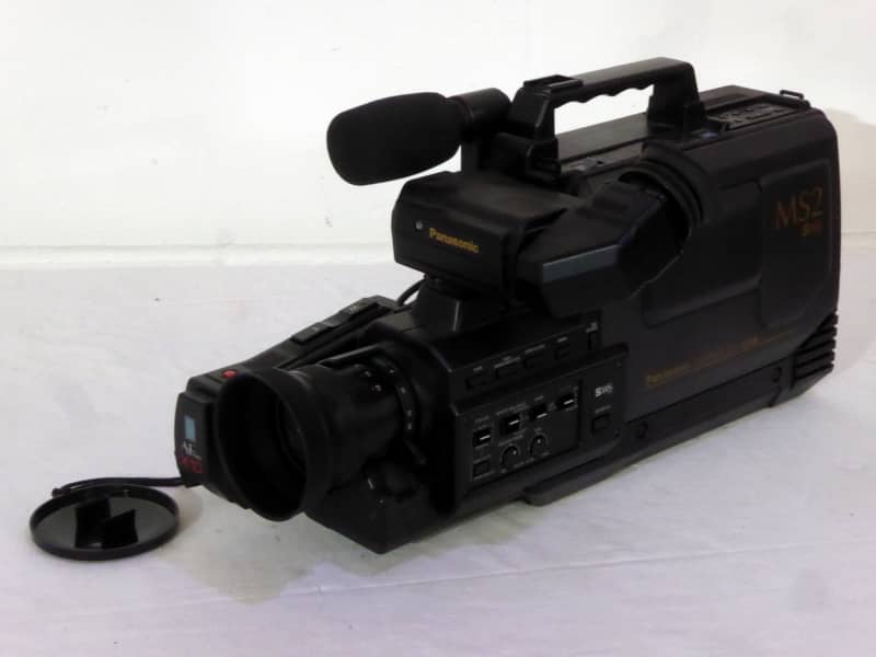 Period 1980s VHS camcorder with tilting eyepiece Electro Props Hire