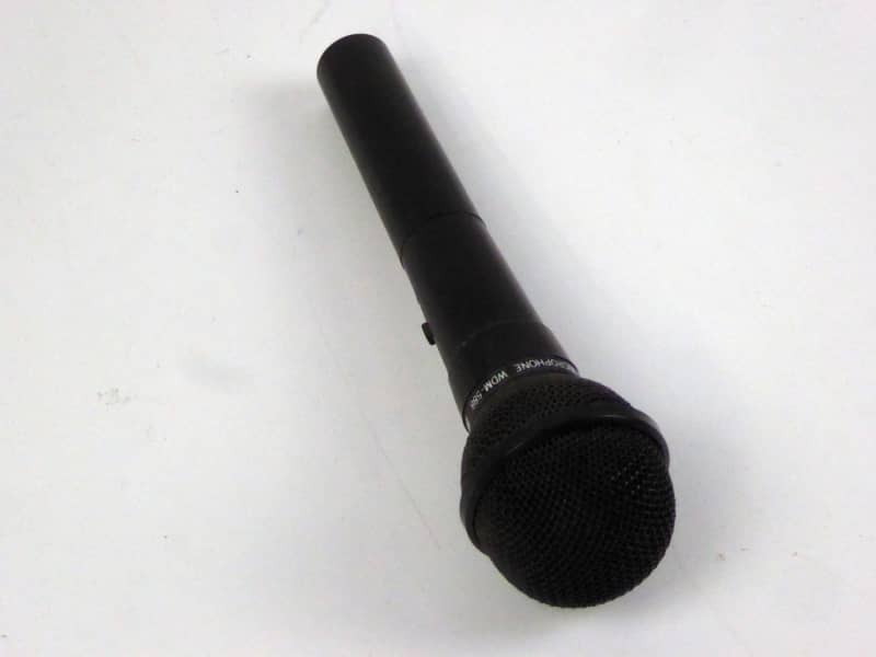 Black wireless microphone with ball end