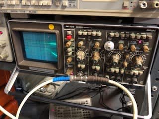 Practical Philips PM3219 oscilloscope with brown front