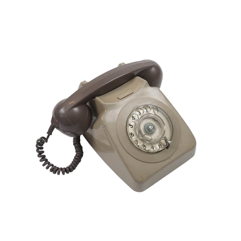 Vintage Brown & Beige Dial Telephone