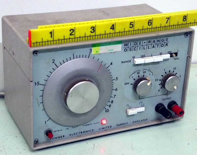 Electronics laboratory audio oscillator.