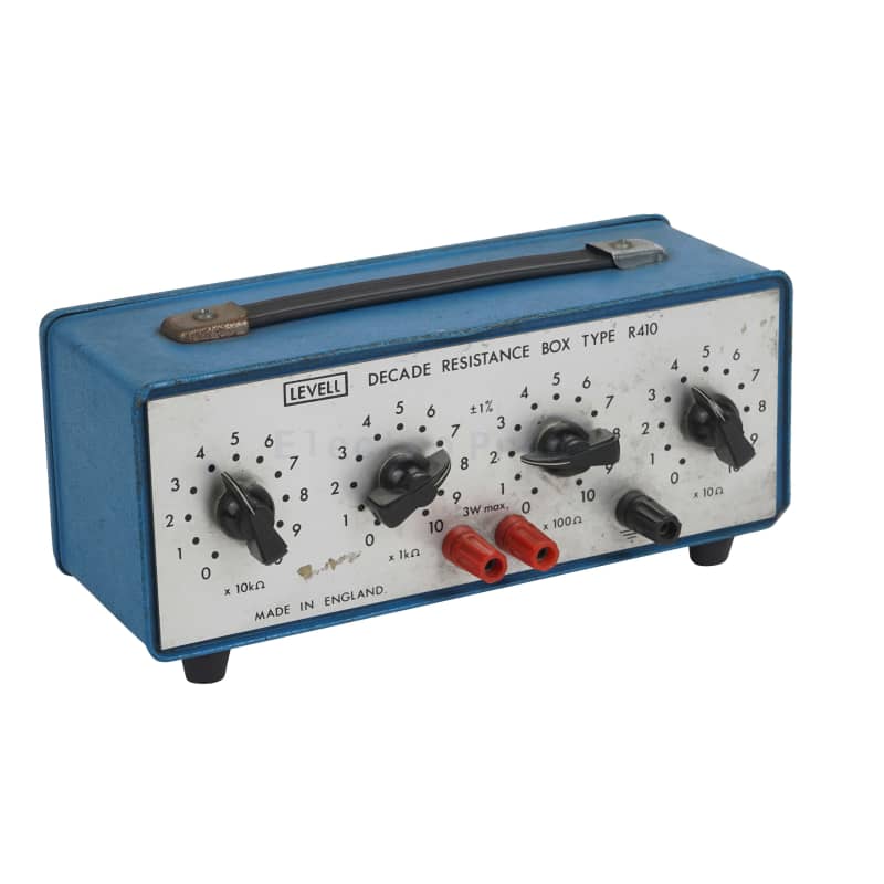 4 knob Levell laboratory resistance box with pointer knobs 002