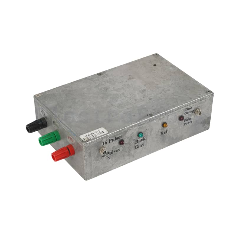 Metal box with coloured terminals 