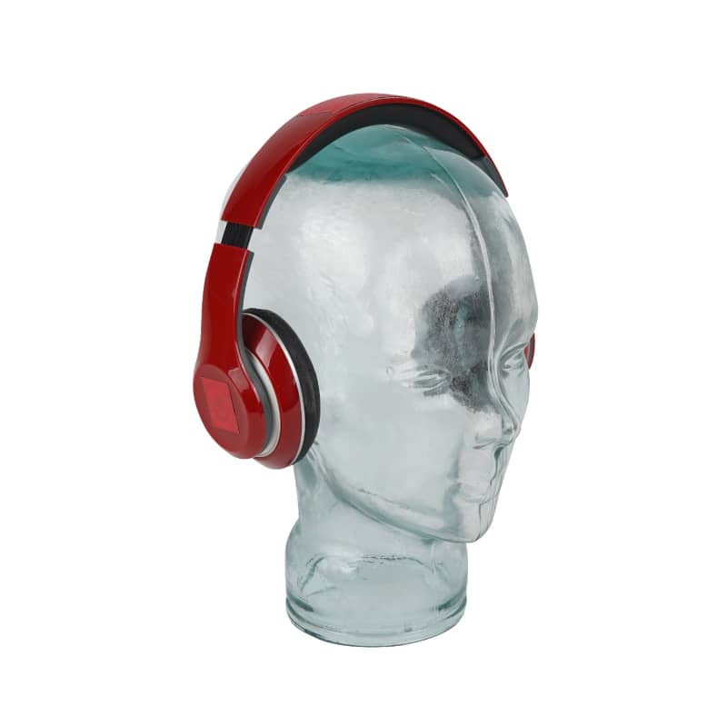 Bright Red Coloured Headphones