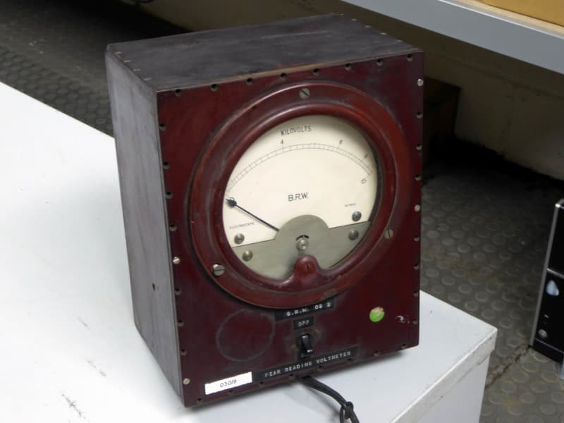 Period brown BAKELITE - high voltage electrical meter