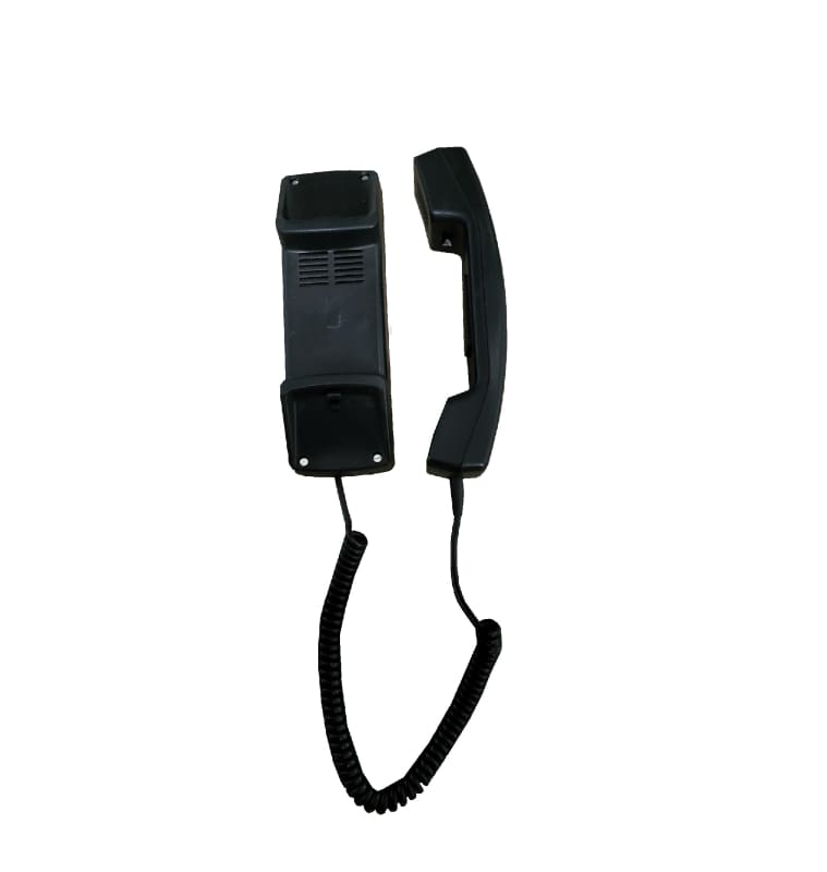 Plain Black Intercom Phone