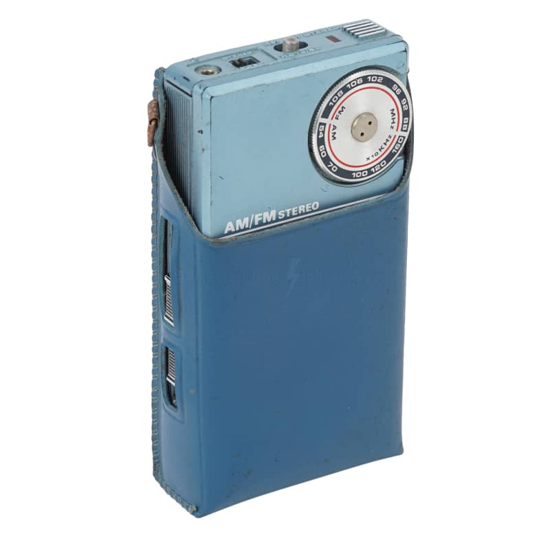 Blue Portable Radio