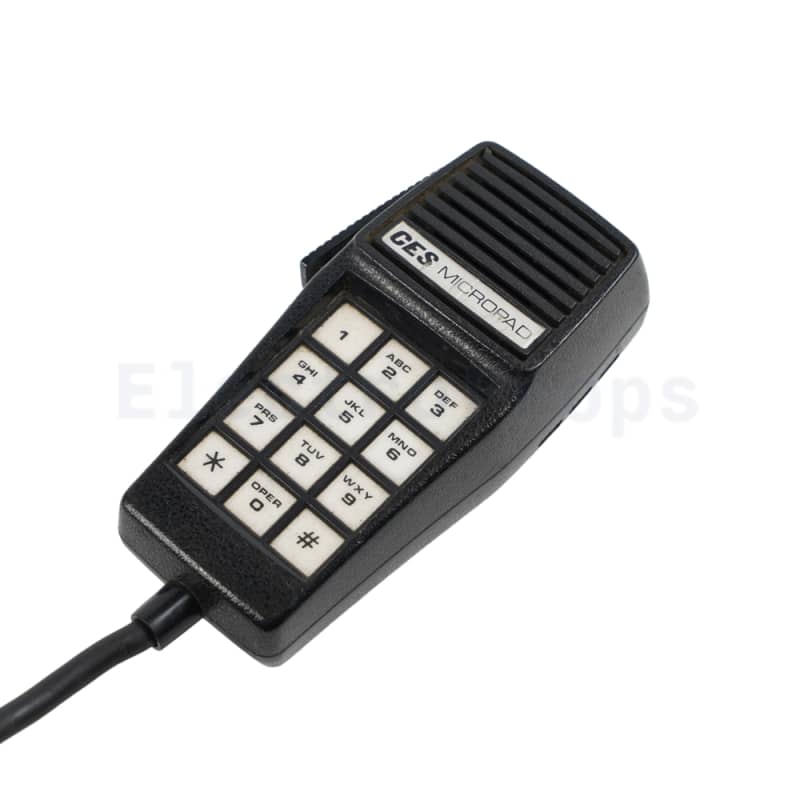 Press-to-Talk Microphone with numeric keypad