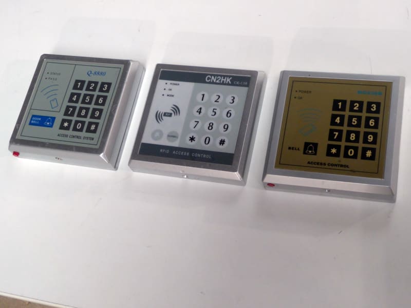 Assorted RFID door security keypads