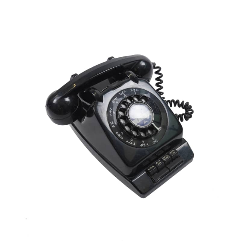 1960's- GPO Type 706 Black Rotary Dial Telephone