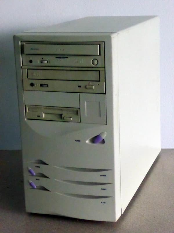 1990s beige mini tower PC Electro Props Hire