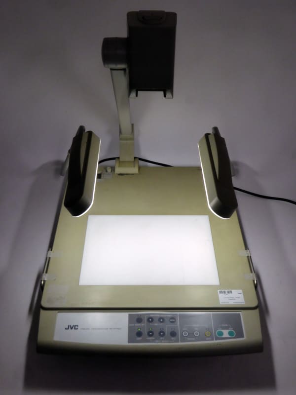 Practical JVC visual presenter/ document projector with twin lights & camera