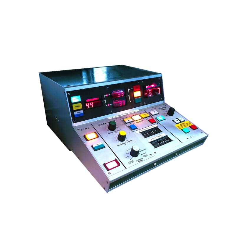 Metal cased practical desktop console