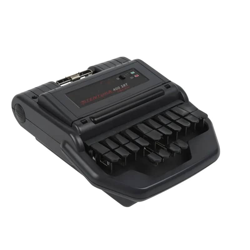 Modern court room stenograph/stenotype with detachable tripod stand