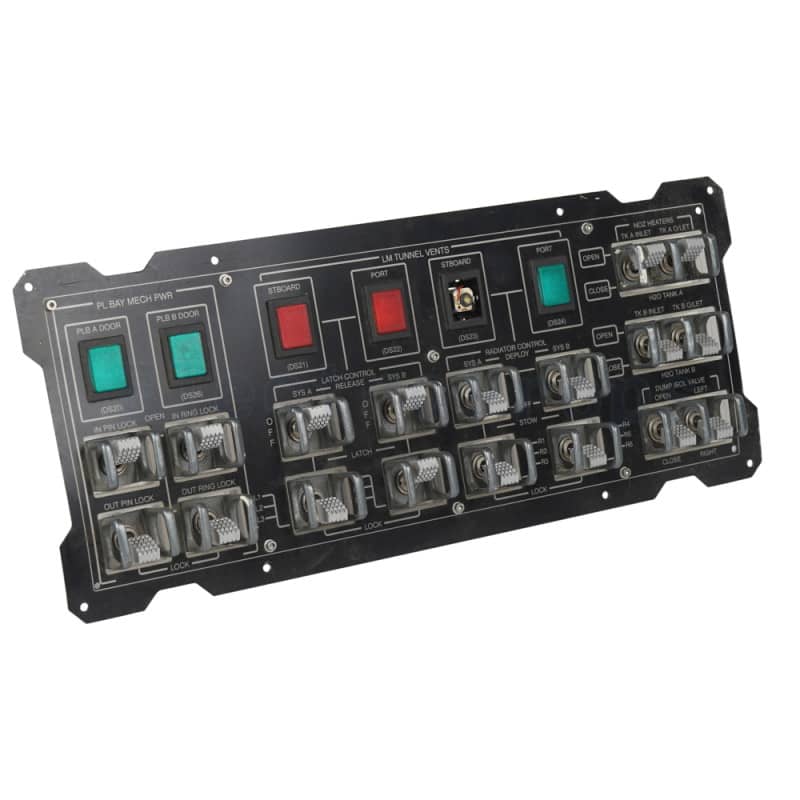 Non Practical Black Control Panel With Silver Switches