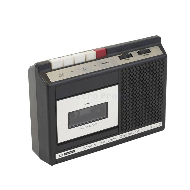 Practical Audio Cassette Tape Recorder with large clear window