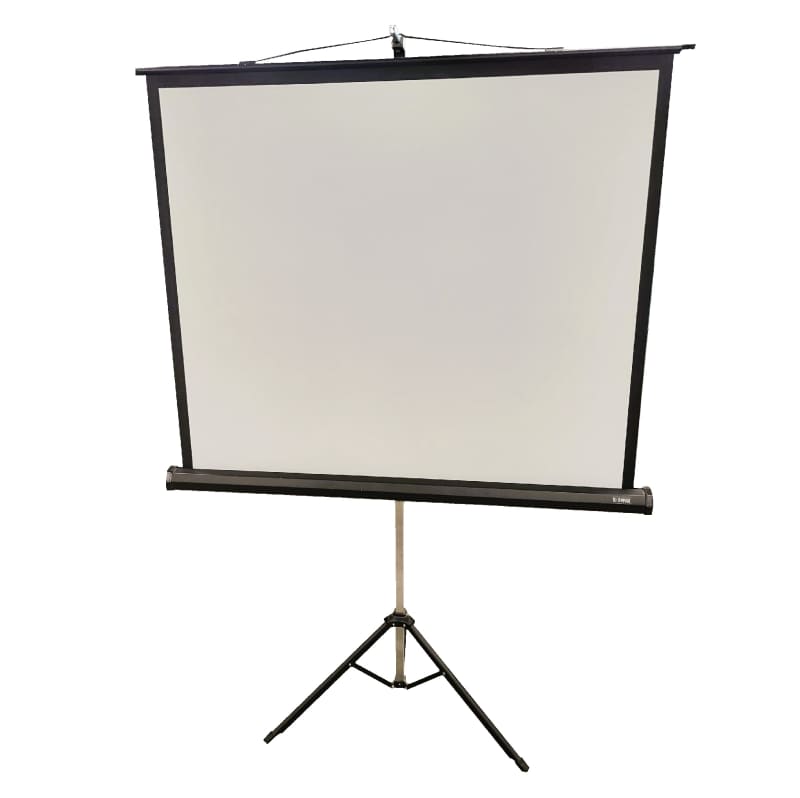 Slide/cine film/video extending projector screen