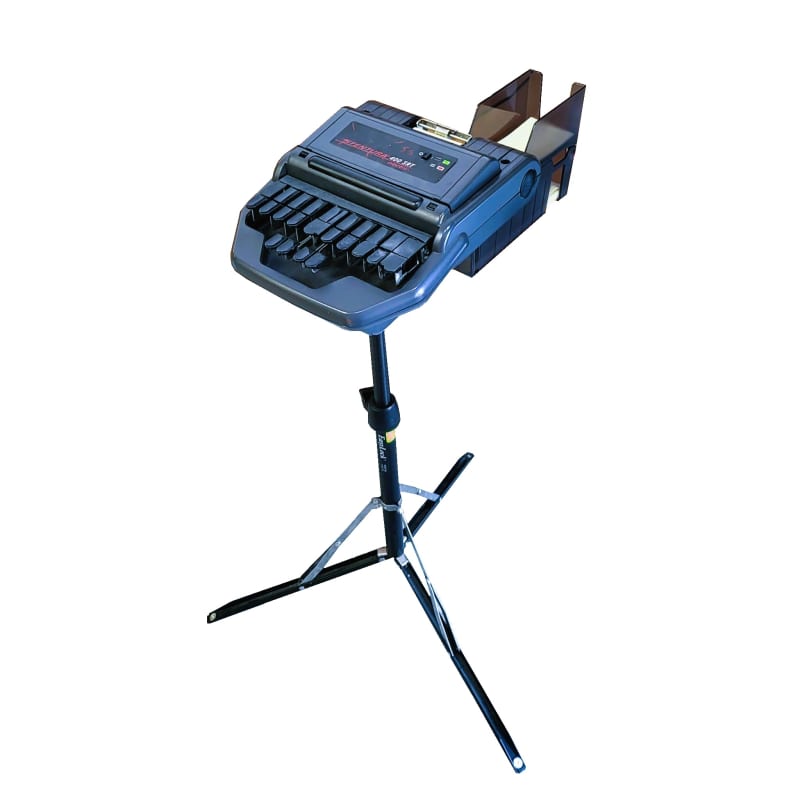 Modern court room stenograph/stenotype with detachable tripod stand