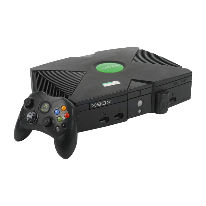 Black Xbox Games Console With One Controller