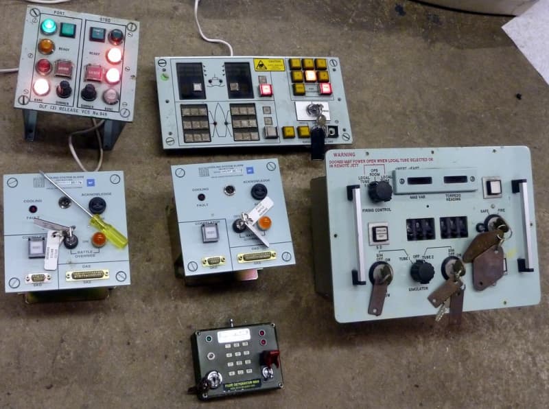 Example Selection of Control panels with key switches & protected switches