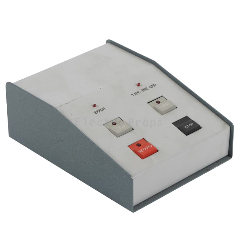 4 x push buttons on small sloping desktop box
