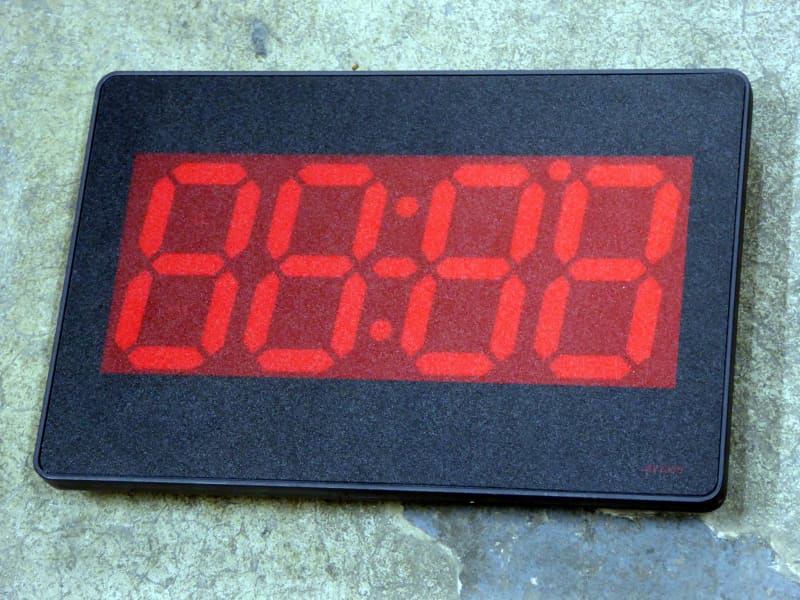 Non-practical 7 segment digital clock