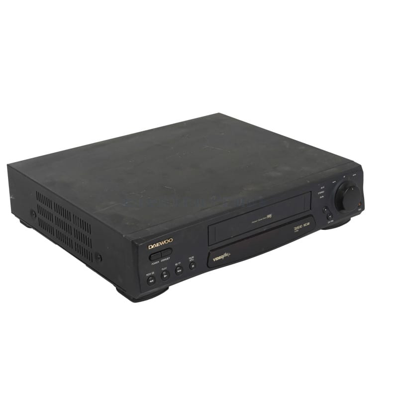 Matt black 1990s VHS VCR/Video Cassette Recorder