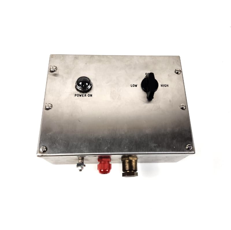 Non Practical Brushed Stainless Steel Electrical Power Switch Box