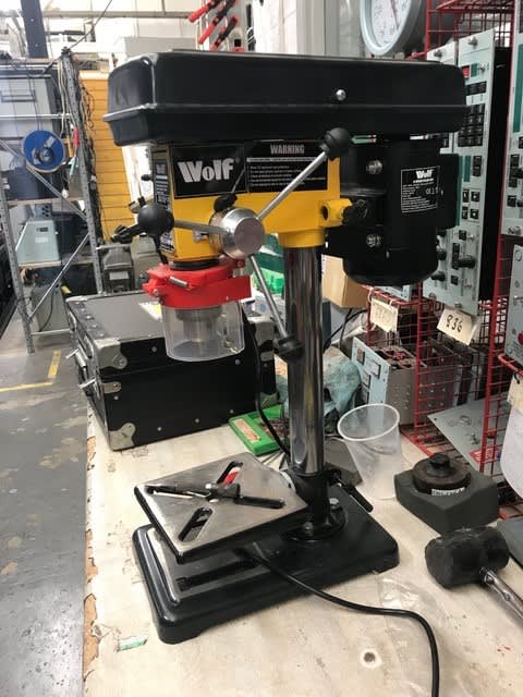 Workshop bench pillar drill Electro Props Hire