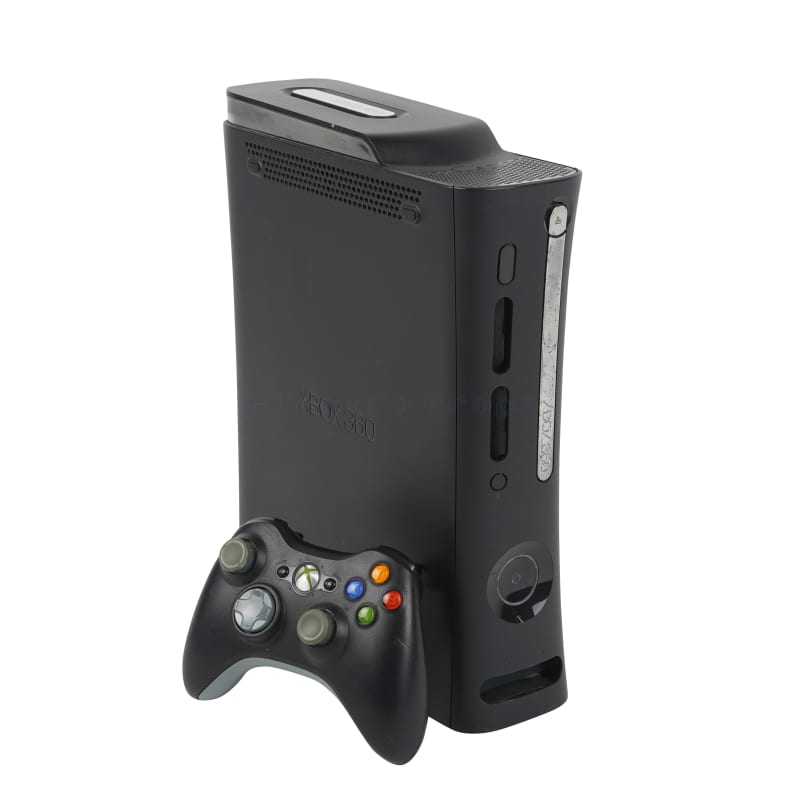 Black Xbox Games Console With One Controller