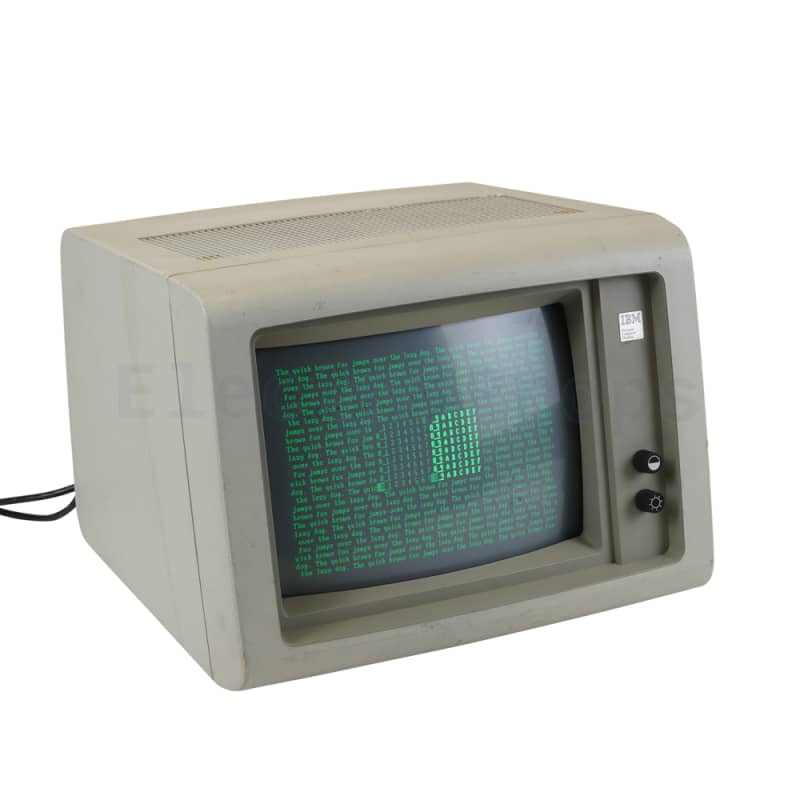 IBM Green CRT Computer Monitor