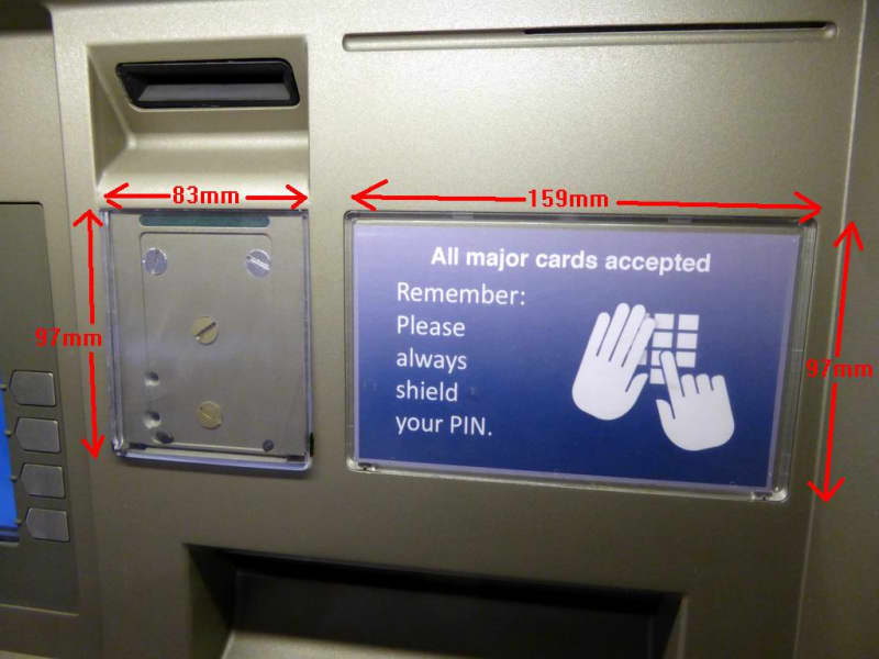 ATM cash dispenser machine non-practical (daily rate)