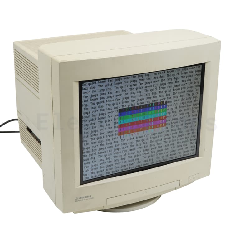 Practical roll-bar/flicker free computer monitor in CRT case