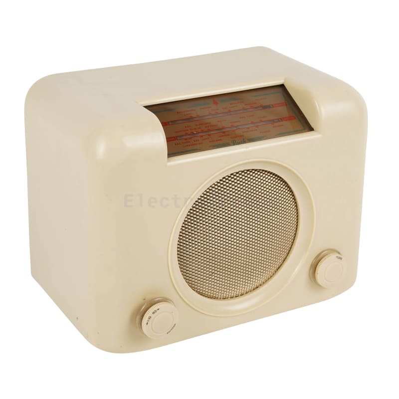 Vintage Bush DAC10A ivory bakelite radio